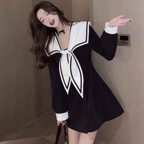 Sweet Girl Summer Cute Gothic Lolita Girl Fairy Dress JK Uniform Harajuku Maid Women Big Bow Tie Preppy Girl Bunny Mini Dress