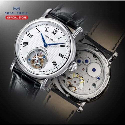 Seagull Watch Men Tourbillon Mechanical Watch Sapphire Watch Tourbillon Watch Skeleton Watch Brand Watch Stainless Steel