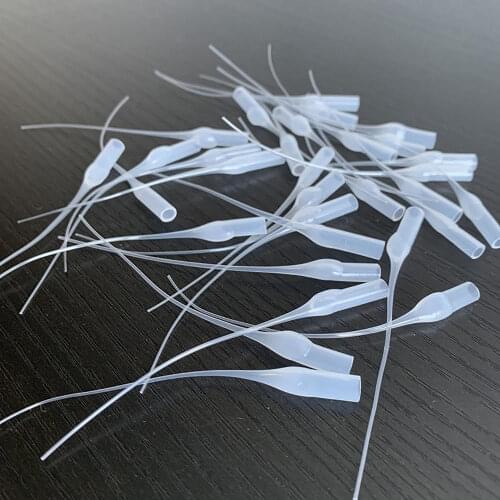 100 Pieces Glue Micro-Tips Plastic Glue Bottle Tips Glue Extender Precision Applicator Dropping Tube Nozzle For Crafting Lab