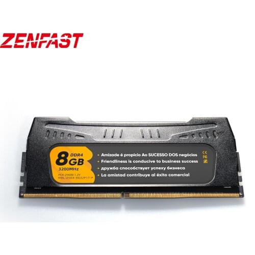 ZENFAST Memoria RAM DDR4 8GB 3200MHz 16GB 32GB 3600MHz RGB Memory Desktop Dimm with Heat Sink