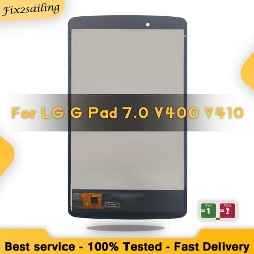 Original 7.0" LCD For LG G Pad 7.0 V400 V410 LCD Display with Touch Panel With/No frame Digitizer Sensor Assembly Replacement
