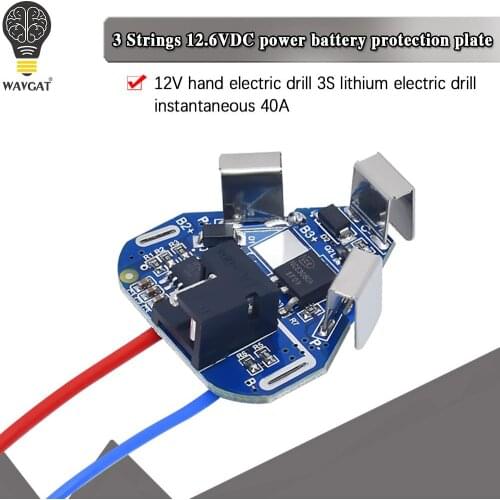 3S 12.6V 6A BMS Li-ion Lithium Battery Protection Board 18650 Power Bank Balancer Battery Equalizer Board for Electric Drill