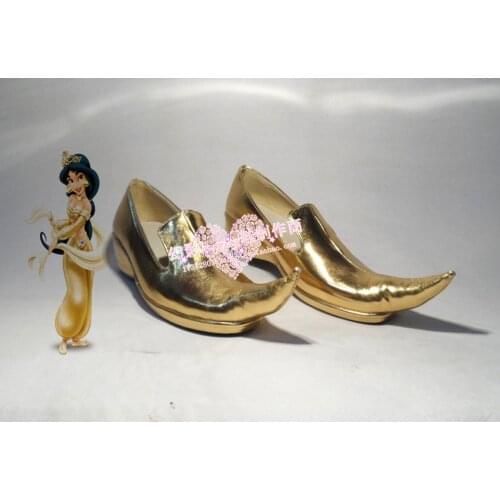 Aladdin and the magic lamp Jasmine princess Cosplay Boots customize any size 566