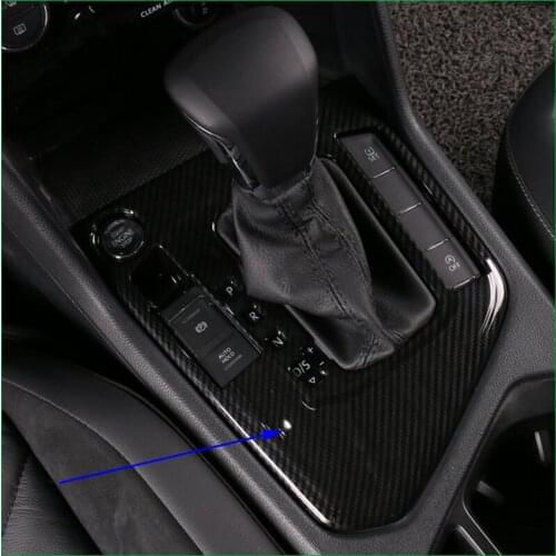 Car-styling Gear Shift Box Lever Panel Trim For Volkswagen Tiguan 2WD 2017 Storage Box Gear Panel Covers Trim Left hand Drive