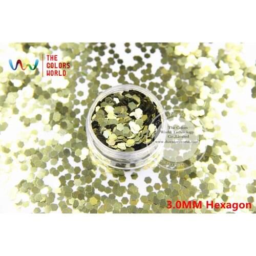 TCB470 Hexagon Shape pattern colors glitter spangles for nail Art and other DIY decoration