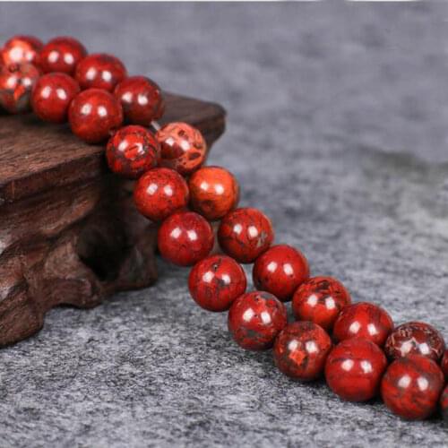 High Quality Natural Multicolor Red Jaspers Stone 4/6/8/10/12mm Round Necklace Bracelet Jewelry DIY Gem Loose Beads 38cm wk155