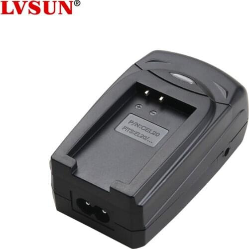 LVSUN ENEL20 EN EL20 Digital Camera Battery Charger For Nikon CoolpixA J1 J2 J3 S1+Battery plate+Car plug+AC Power Cord