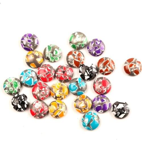 50Pcs Mixed Fake Resin Stone Cabochon Flatback Decoration Crafts Embellishments For Scrapbooking Diy Accessories