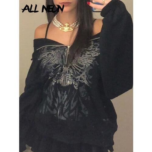 Женские толстовки с капюшоном ALLNeon China At AliExpress