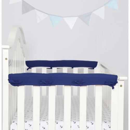 Baby Bumpers Narrow Side Guardrail Cover Simple Solid Color Popular Style Baby Playpen Activity Anti-collision Protection Strip