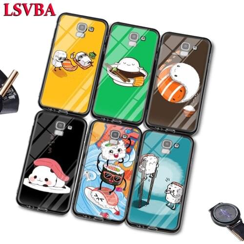 Sushi Pug For Samsung Galaxy J2 J3 J4 J5 J6 J7 Plus Core 2018 2017 2016 Super Bright Glossy Phone Case Cover