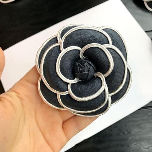I-Remiel Korean High-grade Flower Brooch Cloth Art Classic Camellia Broche Pins & Brooches Women Shawl Shirt Collar Accessories