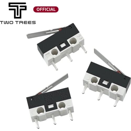10pcs Limit Microswitch With Three Straight Legs Mouse Side Key Momentary Micro Limit Switch 1A/125VAC For Makerbot MK7/ MK8