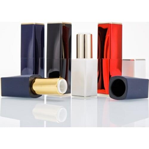 Top Grade Magnetic Empty Lipstick Tubes Homemade Lip Balm Containers Square High-end Lip Rouge Packaging for Makeup 200pcs/lot