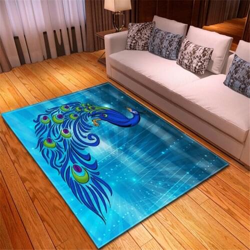 Fashion 3D animal wolf carpet sofa bedside carpet childrens crawling game mat super soft decorative floor area carpet