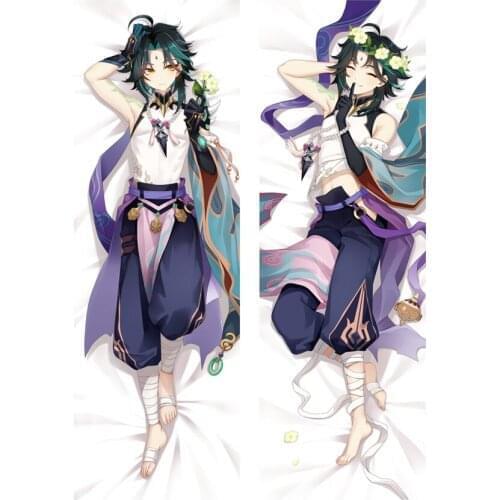 New Design Genshin Impact Dakimakura XIAO Character Pillowcase 2Way Tricot Body Pillow Anime Game Pillows Otaku Pilow Cover