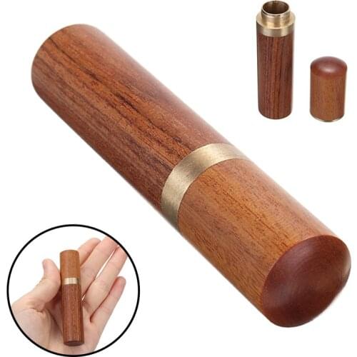 Hand Sewing Needles Wood Box Embroidery Mending Holder Container Case Leather Knitting Craft DIY Sewing Needles Housing Case