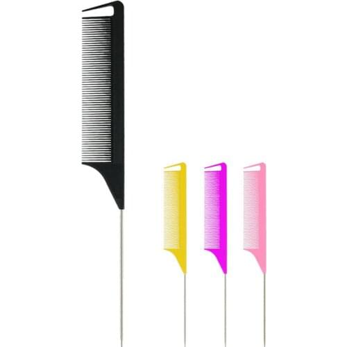 Hair Coloring Highlight Hair Picking Tail Comb Salon Barbershop Hairdressing Brush Hair Twisting Comb Hair Extension Comb E1095