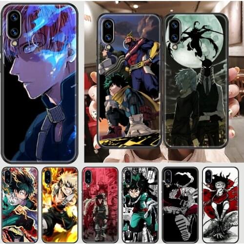 Anime My Hero Academia Stain Phone case For Huawei Honor 6 7 8 9 10 10i 20 A C X Lite Pro Play black tpu shell pretty cover