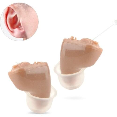 A17 Mini invisible CIC Hearing Aid Digital Hearing Aids Sound Voice Amplifier in Ear Left Ear/Right Ear for Elderly Deaf Ear