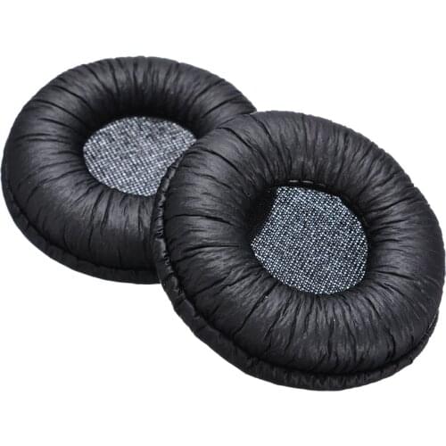 Replacement Headphone Ear Pads Round PU Leather Ear Cushions For Motorola HT820 Wireless Bluetooth-compatible Headphones