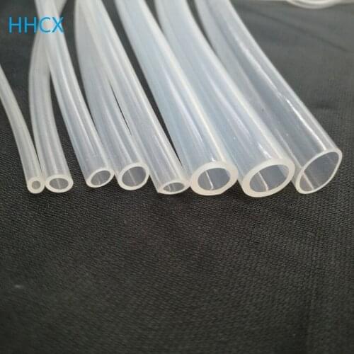 1 meter food grade transparent silicone rubber hose external diameter 4 6 7 8 12 14 mm flexible silica gel tube