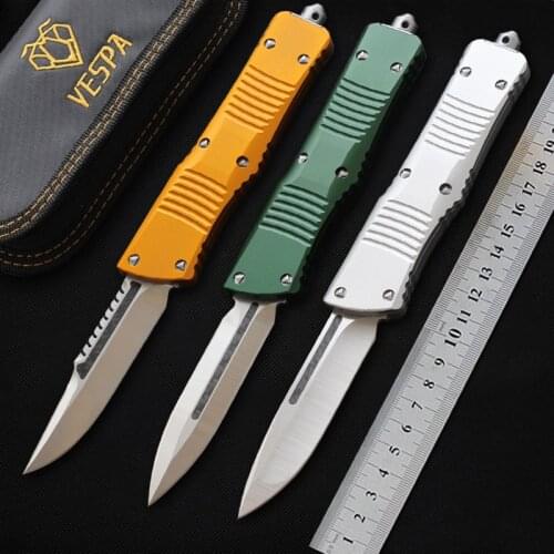 VESPA out Front Knives hunting knife 3.7“S35VN Blade 7075 Aluminum Alloy Handle Survival Tactical Knife pocket EDC