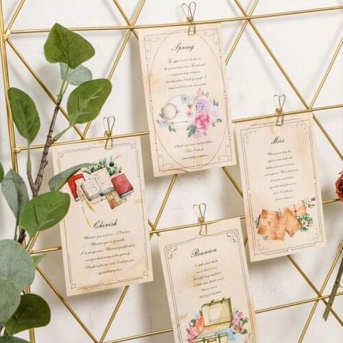 1pcs Magazine bookmarks[The poetry of the tour] 30 packs of bookmarks