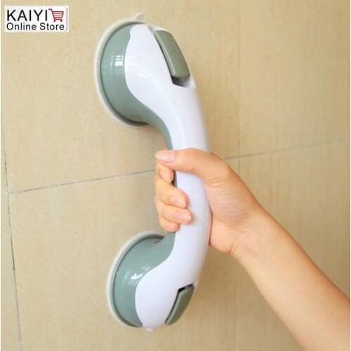 1/2Pcs Safety Helping Handle Anti Slip Support Toilet Bathroom Safe Grab Bar Handle Vacuum Sucker Suction Cup Handrail