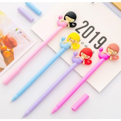 1PCS Lovely New Cartoon Pretty Fish Gel Pen Student Stationery Novelty Gift School Material Office Supplies
