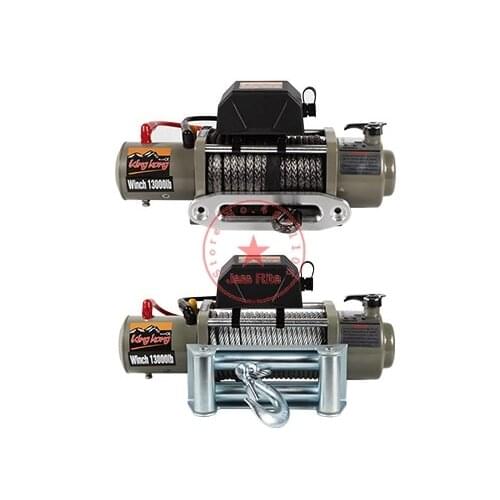12v/24v 13000lbs 26M Car/Off-road waterproof electric winch Wire rope/nylon rope optional Suitable for vehicle modified traction