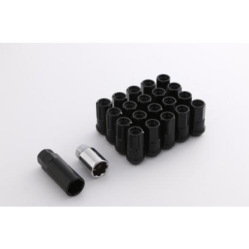 20 pcs Steel Lock Wheel Lug Screw M12x1.5/1.25 Length 44.5 mm +1adtor