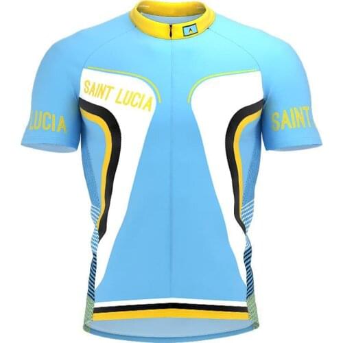2021 Saint Lucia multiple choices Summer Cycling Jersey Team Men Bike Road Mountain Race Tops Riding Bicycle Wear Bike clothing
