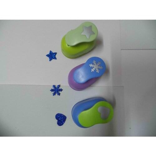 3pcs(2.5cm) star,snowflower,heart shape craft punch Punch Craft Scrapbooking school Paper Puncher eva hole punch free shipping