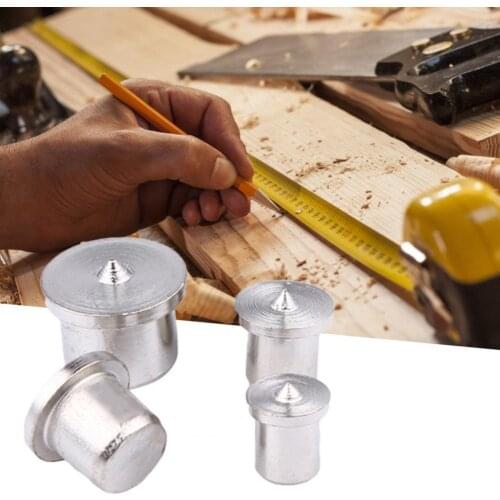 4Pcs Dowel Tenon Center Carbon Steel 6/8/10/12mm Wood Dowel Points Timber Marker Hole Tenon Center Set Woodworking Top Locator