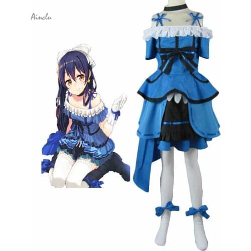 Ainclu Customize Free Shipping Adult Kid New Fashion LoveLive! Sonoda Umi Cosplay Parties Costume For Halloween Musical Party