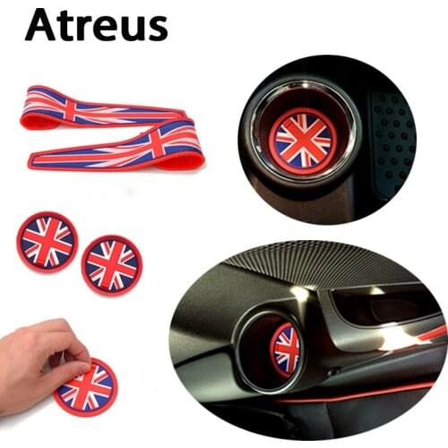 Atreus 7pcs Car styling Door Cup Anti-Slip Mat covers For For Bmw Mini Cooper R56 R50 R53 F56 F55 R60 R57 Accessories