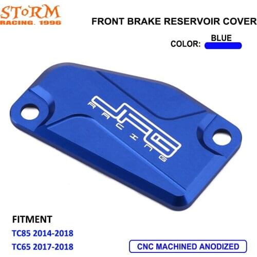 CNC Brake Master Cylinder Reservoir Cover For Husqvarna TC85 2014 2015 2016 2017 2018 TC65 2017-2018