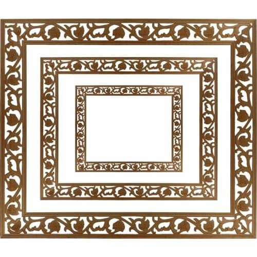 Decorative lines Wood Decoration Accessories Styles Handicraft Figurines Miniatures DIY Wooden Letters Craft Home Decor Applique