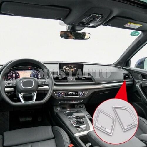 For Audi Q5 FY 2018 Matt ABS Interior CAR Side Air Condition Vent Cover Trim 2pcs Car Accessories Interior Car Decor Car Trim