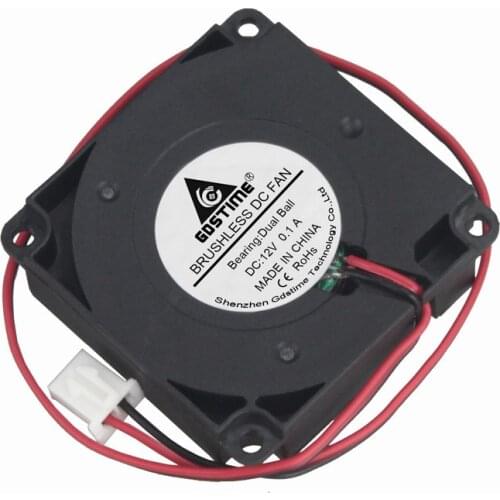 Gdstime 1 piece Ball Bearing 4cm 4010 40mm x 10mm DC 12V 3D Printer Turbo Blower Fan Cooling Radiator 40*40mm