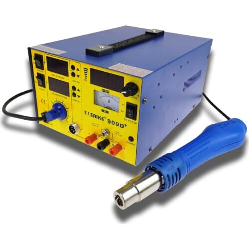 Hot air gun disassembly soldering station SAIKE 909D+ three-in-one hot air gun soldering station 15V3A 110V/220V
