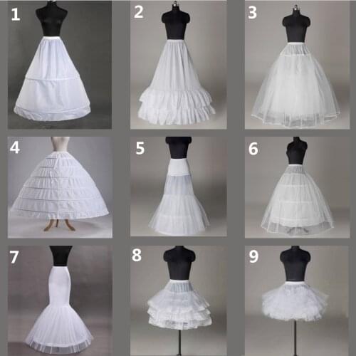 HONGFUYU Wholesale In Stock Crinoline Petticoat Wedding Skirt All Style TuTu Hoop Underskirt Bridal Petticoats Rockabilly