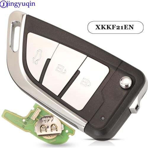 Jingyuqin 5pcs XKKF21EN Xhorse Wire Universal Remote Key For VVDI Key Tool VVDI2 KNIFE 2 Style (Flip-3BTN)