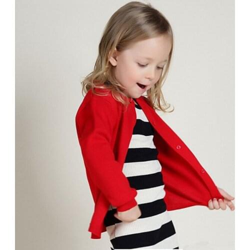 Baby Boys Girls Cardigan New Kids Brand Sweater Knit Long-Sleeve Spring Autumn Girls Cute Dog Sweater Children Outfit 1-6Y