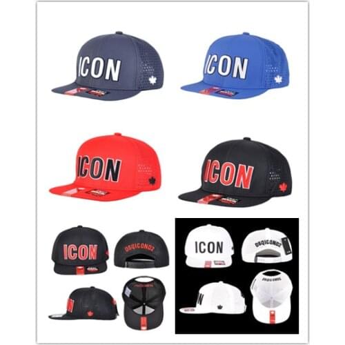 DSQICOND2 Cotton Summer Baseball Cap for Men Women Embroidery ICON Black Dad Hat Hip Hop DSQ Trucker Cap Hombre Gorras Casquette