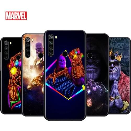 Marvel Thanos Fashion For Xiaomi Redmi Note 4 4X 5 5A 6 7 8 8T 7S 9S 9T 10 10S 5G Pro Prime Max Balck Soft Phone Case