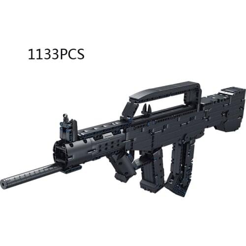 1:1 scale Modern military 95 Automatic Rifle building block China weapon gun model bricks with shotting assemble toys collection