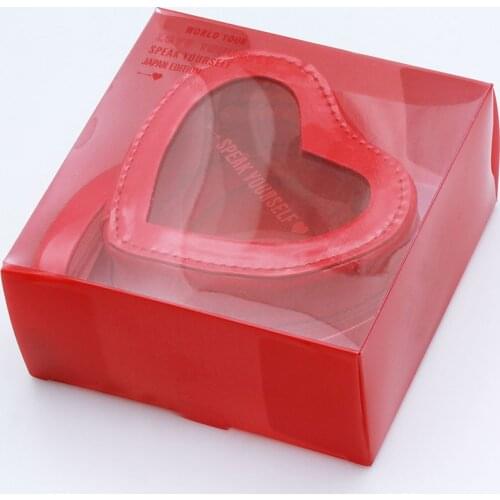 New South Korean Groups Kpop Bangtan Boys Red PU Coin Pouch Japan Edition SPEAK YOURSELF Concert Same Hearted Purse Bags