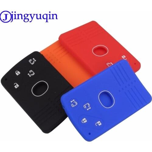 Jingyuqin10ps Remote Key Silicone Rubber Car Key Fob Cover Case Wallet Protector remote For Mazda 5 6 8 M8 CX-7 CX-9 smart Key
